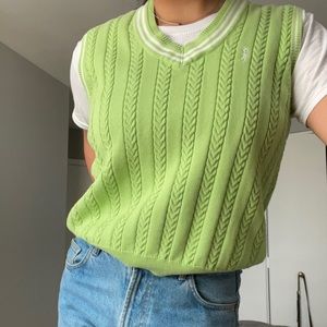 IZOD Golf Cotton Sweater Vest sz M